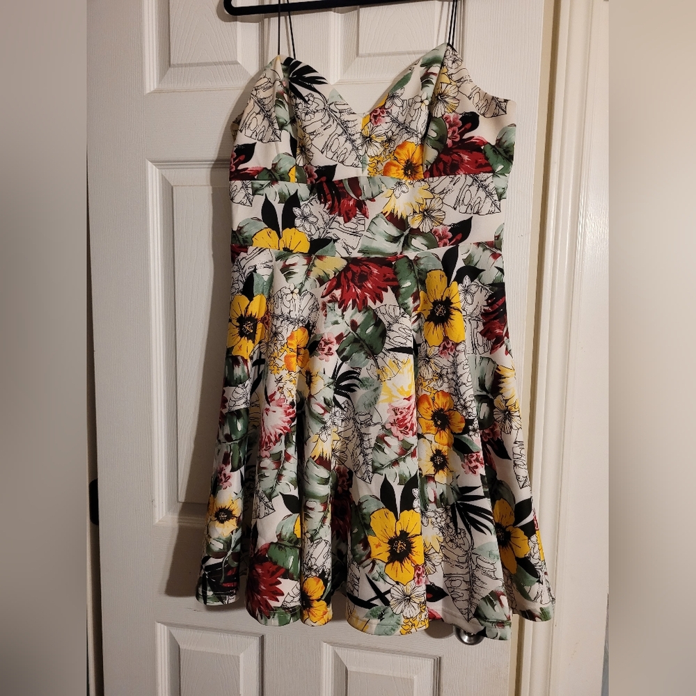 Vibrant Floral Mini Dress